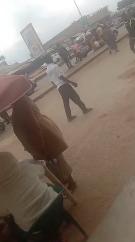 Casual basketball game played in Gura Top, Nigeria