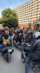 Vehicle parade draws crowds in downtown Plovdiv, Bulgaria