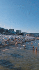 Beach day and amusement park evening in Nesebar, Bulgaria