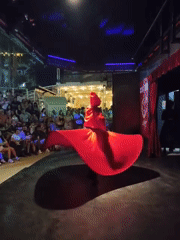 Whirling dervish performance and a quiet beach night in Kuşadası
