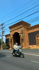 Vehicle journey documented through Karon, Thailand in early morning