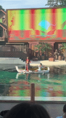 Marine animal shows documented at Indonesian safari park
