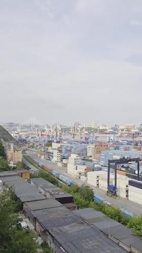 Vladivostok port operations and traditional meal preparation