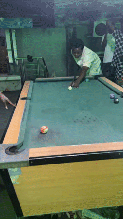Evening pool game draws crowd at Ado Nigeria hall
