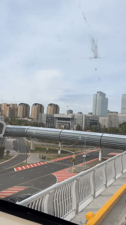 Inside Astana's urban transit system on a September morning