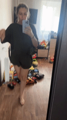 Quiet morning at home in Novoaltaysk, selfies and everyday objects
