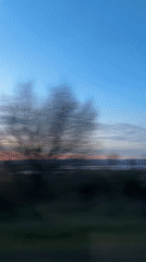 Sunset landscape captured on video near Burgas, Bulgaria