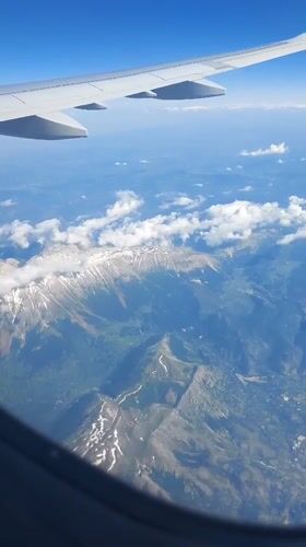 Wizz Air passenger documents aerial journey over Bulgarian coast