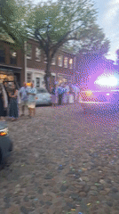 Late-night graduation parade rolls through downtown Nantucket streets