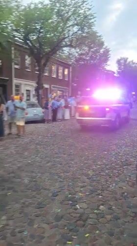 Late-night graduation parade rolls through downtown Nantucket streets