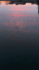 Tranquil lake scenes captured at dusk in Melle, Germany