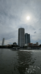 Boat journey documented along Bangkok's Chao Phraya River