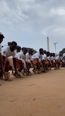 Traditional dance performance draws crowds near Emir's Palace in Kafanchan