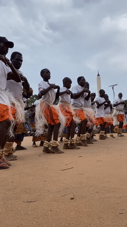 Traditional dance performance draws crowds near Emir's Palace in Kafanchan