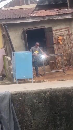 Metal workshop operates in Calabar, Nigeria Friday morning