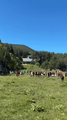 Cultural gathering documented in Bulgarian countryside Saturday morning