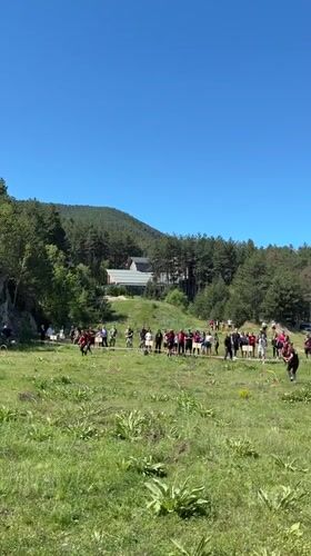 Cultural gathering documented in Bulgarian countryside Saturday morning