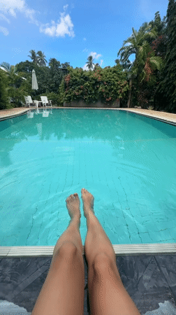 Lazy tropical morning at a Baan Mae Nam garden property