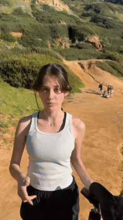 Woman spends evening at Palos Verdes coastal beach area