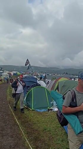 Muddy outdoor music festival in Lagunovo draws big crowd