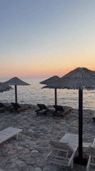 Adriatic sunset wraps a quiet evening at Sutomore beach