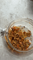 Morning tea preparation with dried fruits observed in Kharnavy