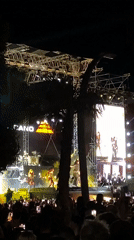 Evening concert performance captured in Podgorica, Montenegro