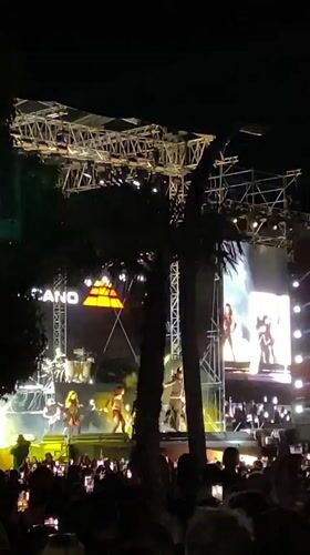 Evening concert performance captured in Podgorica, Montenegro