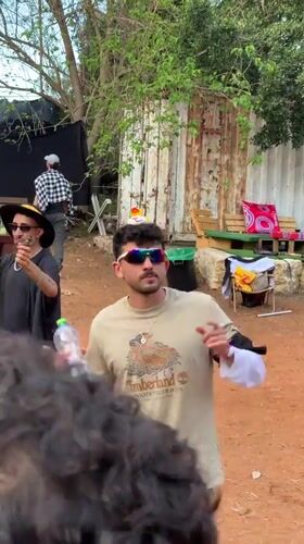 Outdoor party with dancing observed in Gan Soreq, Israel