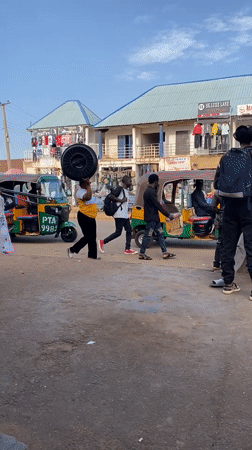 Ordinary street life documented in Bukuru, Nigeria