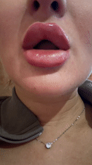 Close-up beauty video recorded in Moscow shows glossy lips