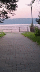 Evening stroll along the Kama River embankment, Chaikovsky