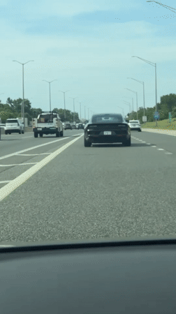 Black Dodge Charger spotted on Woodridge highway