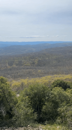Mountain landscape documented from high vantage point in Izgrev