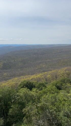 Mountain landscape documented from high vantage point in Izgrev