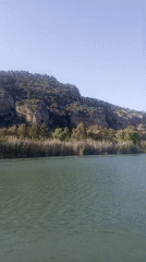 River landscape filmed near Ortaca, Turkey