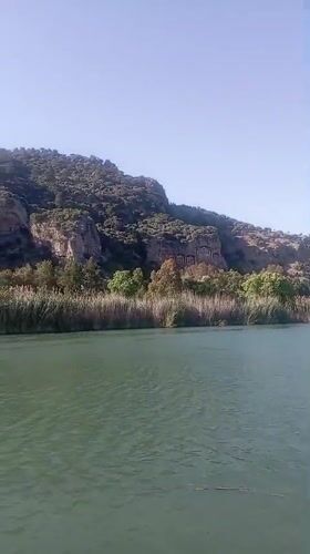 River landscape filmed near Ortaca, Turkey