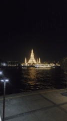 Bangkok's Wat Arun temple captured illuminated at night