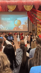 Graduation ceremony held in Votkinsk auditorium with patriotic decorations