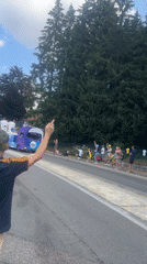 Tour de France sponsor caravan passes through Morbier