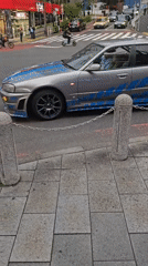 Modified Nissan Skyline spotted cruising through Shibuya district