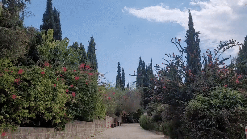 Orthodox church and gardens explored in Monagrouli, Cyprus