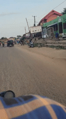 Street scenes captured in Keffi, Nigeria during evening hours
