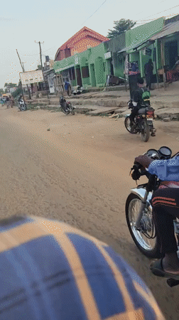 Street scenes captured in Keffi, Nigeria during evening hours