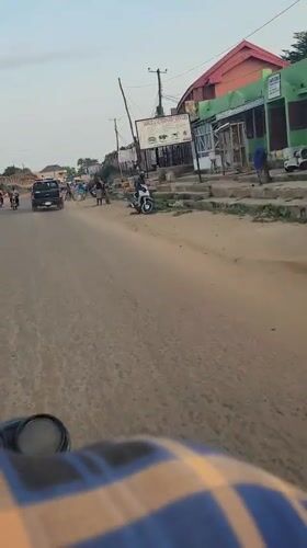 Street scenes captured in Keffi, Nigeria during evening hours