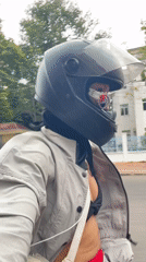 Motorcycle ride through Phu Thuy Ward, Vietnam