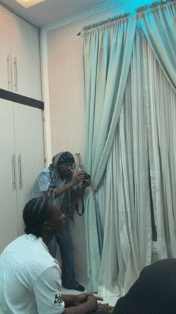 Recording session captured at home studio in Jos, Nigeria