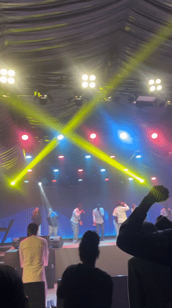 Musical performance draws audience in Galadimawa Village, Nigeria