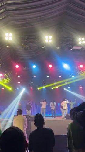 Musical performance draws audience in Galadimawa Village, Nigeria
