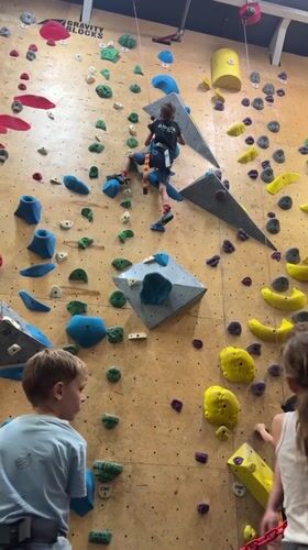 Kids' day out at a Netanya climbing gym